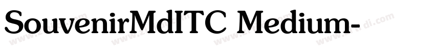 SouvenirMdITC Medium字体转换